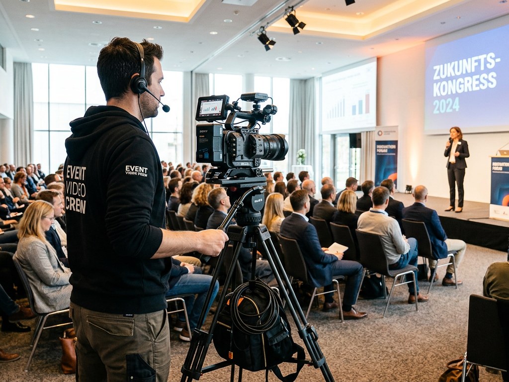 Kamerateam von eventvideos.at bei einer Eventproduktion