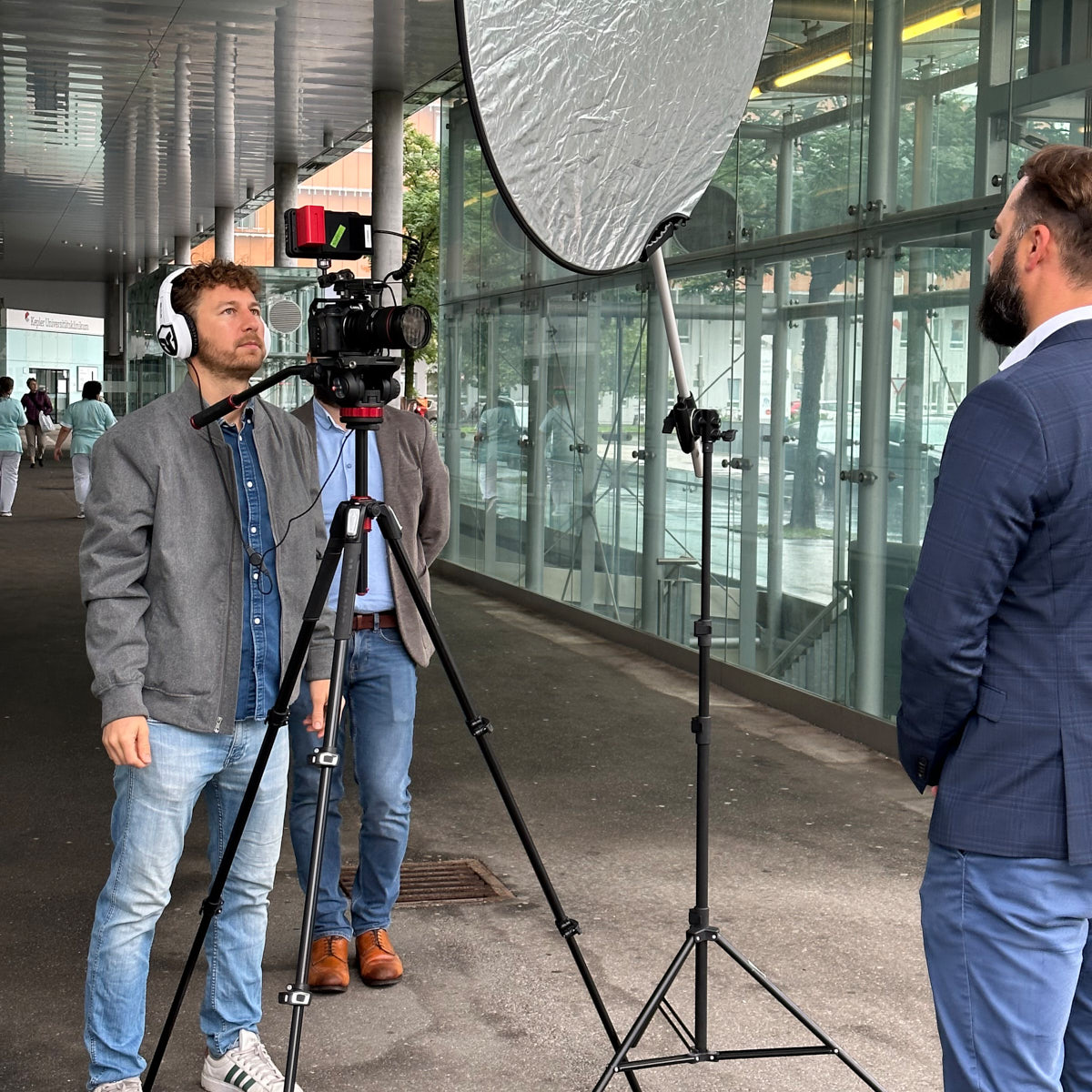 Livestream-Regie mit Bildmischer bei einem Event in Wien
